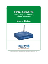 Trendnet 108Mbps High Speed 802.11g Wireless Access Point User manual