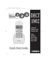 Uniden DECT 1805 User manual