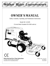 Walker MC (18 HP) User manual