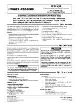 White Rodgers 1F87-361 User manual