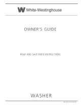 White-Westinghouse Washer User manual