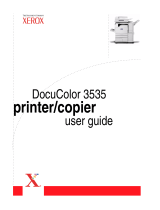 Xerox DocuColor 3535 User manual