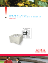 Xerox 3400 User manual