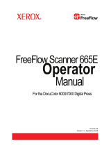 Xerox FreeFlow Scanner 665e User manual