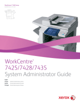 Xerox WORKCENTRE 7425 User manual