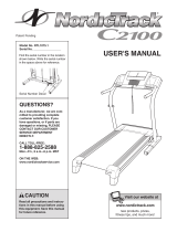 NordicTrack C2100 Treadmill User manual