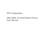 ZTE D-90 User manual