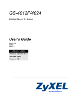 ZyXEL Communications GS-4012F User manual