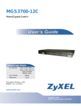 ZyXEL Communications MGS3700-12C User manual