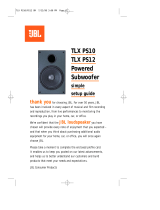 JBL TLX PS10 Installation guide