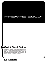 M-Audio FireWire Solo Quick start guide