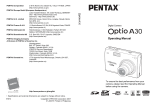 Pentax Optio A30 User manual
