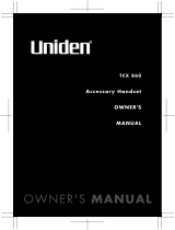 Uniden TCX860 User manual