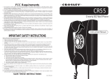 Crosley Radio CR55 - 302 Wall Phone User manual