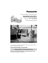 Panasonic KX TG5240 - 5.8 GHz EXPANDABLE CORDLESS PHONE Operating instructions