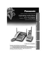 Panasonic TG2584S - 2.4 GHz Corded/Cordless Phone System Operating instructions
