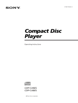 Sony CDP-CA9ES Owner's manual