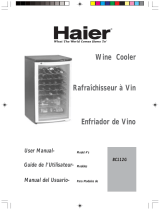Haier BC112G - 30 Bottles Wine Cooler User manual
