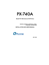 Plextor PX-740A Owner's manual