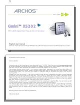Archos Gmini XS202 User manual