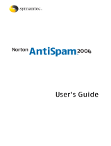 Symantec Norton AntiSpam 2004 User manual