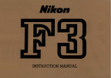 Nikon F3 User manual