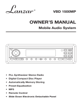 Lanzar VBD 1500MP Owner's manual