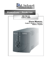 Liebert Liebert PowerSure Proactive User manual