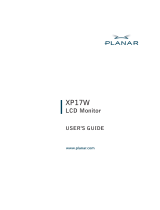 Planar XP17W User manual