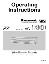 Panasonic AG1350 User manual