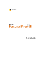 Symantec Norton Personal Firewall 2003 User manual
