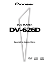 Pioneer DV-626D User manual