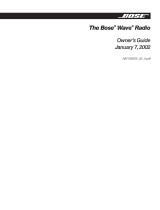 Bose Wave radio Series I User manual