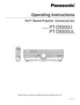 Panasonic PTD5500UL User manual