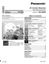 Panasonic SAXR50 User manual