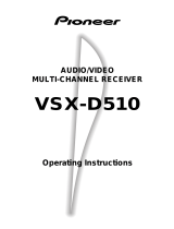 Pioneer VSX-D510 User manual