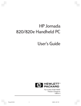 HP Jornada 820 E User manual