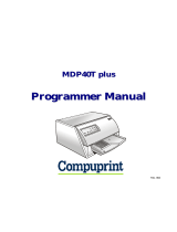 Compuprint MDP 40 T plus User manual