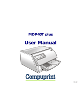 Compuprint MDP 40 T plus User manual