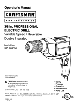 Craftsman 315269390 Owner's manual
