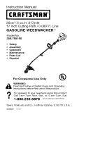 Craftsman WEEDWACKER 358.795190 Owner's manual