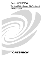 Crestron STX-1700CW User manual