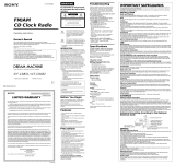 Sony ICF-CD831 User manual