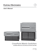 Extron CrossPoint 1616 Matrix Switcher User manual