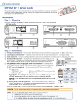 Extron DTP DVI 301 User manual
