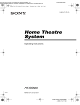 Sony HT-SS500 Operating instructions