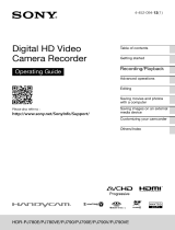 Sony HDR-PJ790E User guide