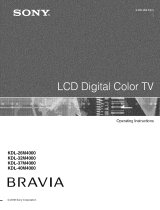 Sony KDL-37M4000 Owner's manual