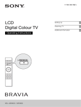 Sony KDL-32EX600 Operating instructions