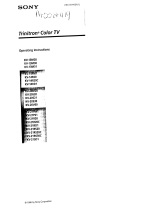 Sony KV-13M20 Owner's manual